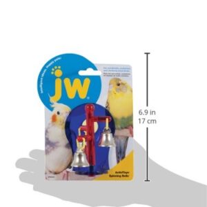 JW Pet Company Activitoys Spinning Bells Bird Toy, Assorted Colors