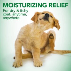 Vet's Best Moisture Mist Dog Dry Skin Conditioner| Dog Conditioner and Detangler Spray | Relieves Itchy Skin, Refreshes & Soothes | 16 oz