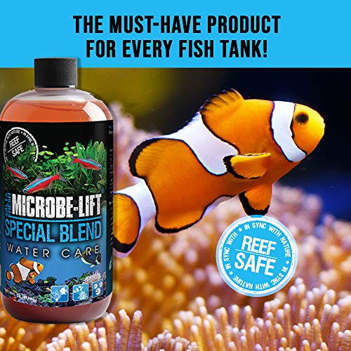 MICROBE-LIFT SBH16 Special Blend Aquarium and Fish Tank Cleaner for Freshwater and Saltwater, 16 Ounces