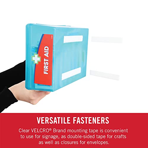 VELCRO Brand - Thin Clear Fasteners | Perfect for Home or Office | 5ft x 3/4in Tape