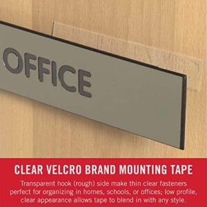 VELCRO Brand - Thin Clear Fasteners | Perfect for Home or Office | 5ft x 3/4in Tape