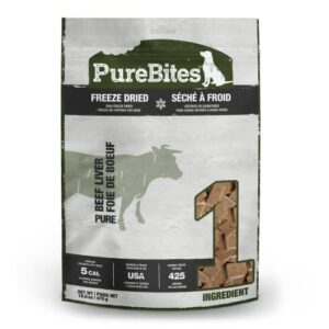purebites 1pb470bl beef liver for dogs, 16.6oz / 470g - super value size