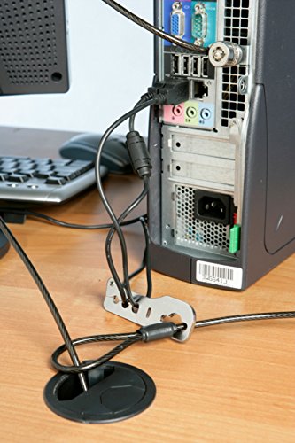 Kensington CableSaver Desk Mount Security Anchor, Multi-Device Cable Trap (K64519US)