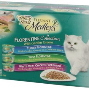 Fancy Feast Medleys Wet Cat Food Variety Pack, Florentine Collection, (12) 3 Oz Cans