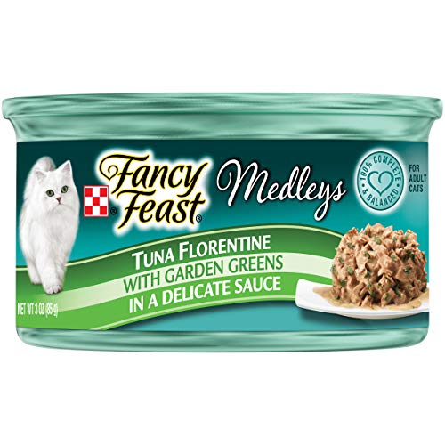 Fancy Feast Medleys Wet Cat Food Variety Pack, Florentine Collection, (12) 3 Oz Cans