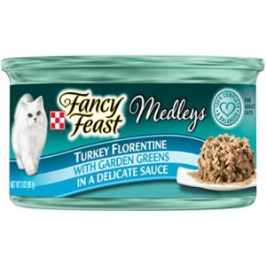 Fancy Feast Medleys Wet Cat Food Variety Pack, Florentine Collection, (12) 3 Oz Cans