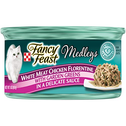 Fancy Feast Medleys Wet Cat Food Variety Pack, Florentine Collection, (12) 3 Oz Cans