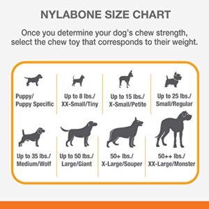 Nylabone Moderate Chew FlexiChew Dental Chew Toy Chicken Flavor X-Small/Petite - Up to 15 lbs.