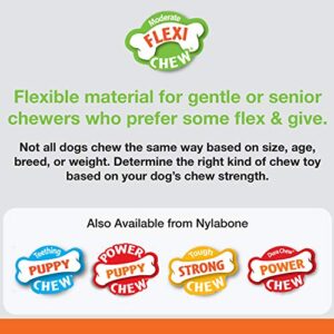 Nylabone Moderate Chew FlexiChew Dental Chew Toy Chicken Flavor X-Small/Petite - Up to 15 lbs.