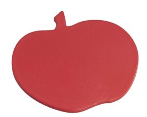 linden sweden apple shaped cutting board – safe for meat and produce, won’t dull knives – slim, lightweight design easy for storage –, dishwasher-safe, bpa-free, red