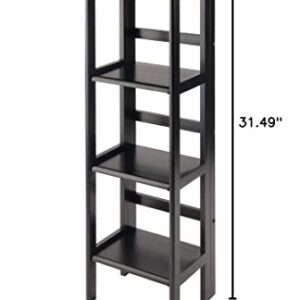 Winsome Wood Terry Shelving, Black