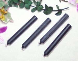 pack of 4 spell chime candles - color: black