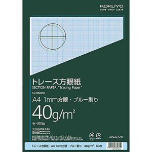 a4 50 pieces of kokuyo s & t trace graph paper light-seasoned (japan import)