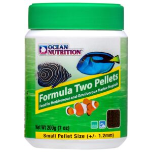 ocean nutrition formula two pellets 7-ounces (200 grams) jar - small pellet size