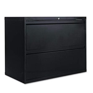 alera 2-drawer lateral file cabinet, 36 by 19-1/4 by 29-inch, black