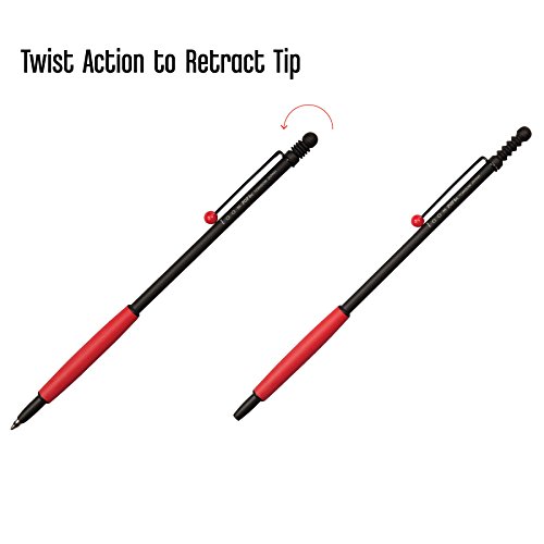 Tombow Zoom 707 Ballpoint Pen, Black/Red, 1-Pack