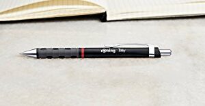 rOtring Tikky Ballpoint Pen, Medium Point, White Barrel, Blue Ink (1904718)