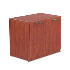 alera alera valencia series storage cabinet, 34.13w x 22.78d x 29.5h, mahogany