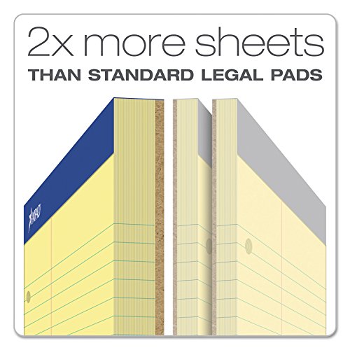 Ampad 20245 Double Sheets Pad, Law Rule, 8 1/2 x 11 3/4, Canary, 100 Sheets