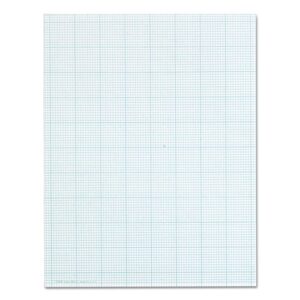 tops cross-section pads, 8-1/2" x 11", glue top, graph rule (10 x 10), 50 sheets (35101)