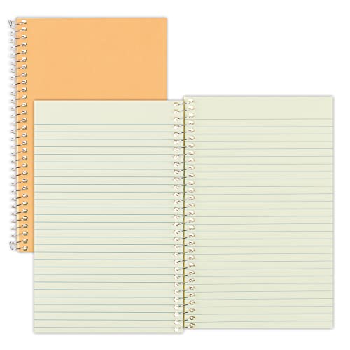 National Single-Subject Wirebound Notebooks, Narrow Rule, Brown Paperboard Cover, (80) 7.75 x 5 Sheets