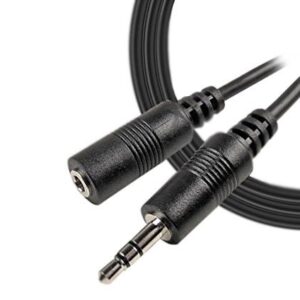 iMBAPrice® 12 Feet Professional Quality Nickel Plated 3.5 mm Male/Female Stereo Audio Extension Cable