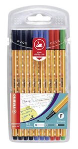 stabilo fineliner point 88 - pack of 10 - office colours