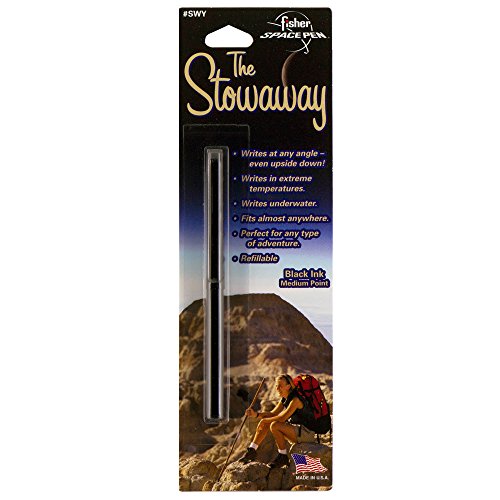 FISHER Stowaway Black Ballpoint Pen, SWY Black