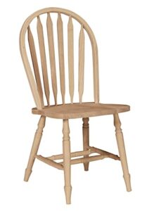 international concepts windsor arrow back chair, unfinished