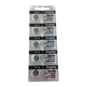 Energizer 395/399 Silver Oxide 5 Batteries (SR927W / SR927SW)