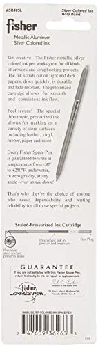 Fisher Space Pen Silver Space Pen - Bold Point, Blistered (SR80SL)