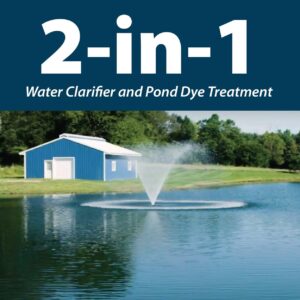 Airmax Nature's Blue Pond Dye Plus with PondClear Beneficial Bacteria, Cleans & Clears Water, Safe for The Environment - 1 Gallon