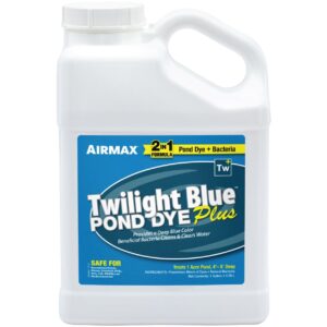 Airmax Nature's Blue Pond Dye Plus with PondClear Beneficial Bacteria, Cleans & Clears Water, Safe for The Environment - 1 Gallon