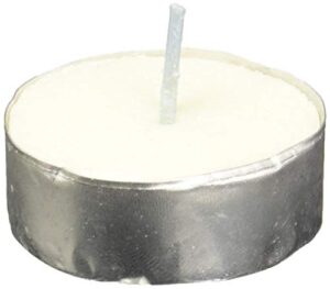 candle-lite 4231595 unscented tealight bag, white