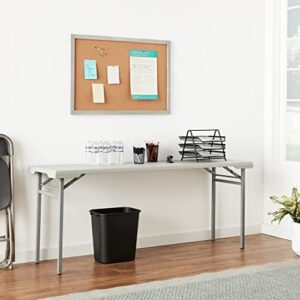 Office Star Resin Multipurpose Rectangle Folding Training Table for Home or Office, 5.87 Feet Long