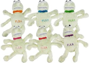 flea 12" plush dog toy