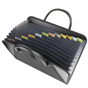 c-line expanding file with handles, letter size, black (48211)
