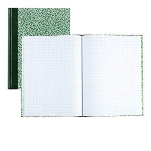 National Lab Notebook, Quadrille Rule (5 sq/in), Green Marble Cover, (96) 10.13 x 7.88 Sheets