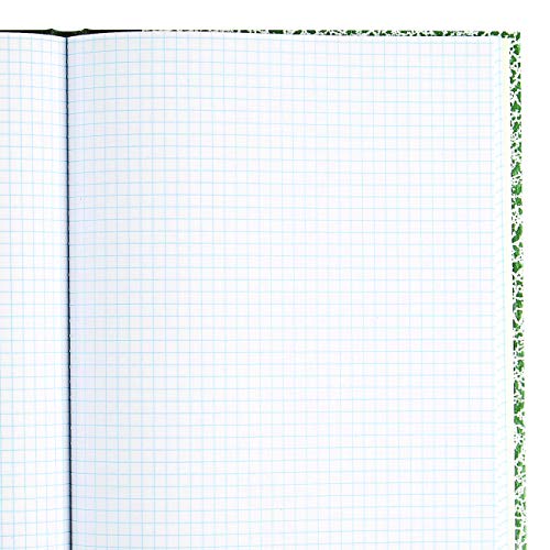 National Lab Notebook, Quadrille Rule (5 sq/in), Green Marble Cover, (96) 10.13 x 7.88 Sheets