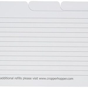 Advantus Cropper Hopper Photo Case Refill Cards 12/Pkg, 4"X6",White