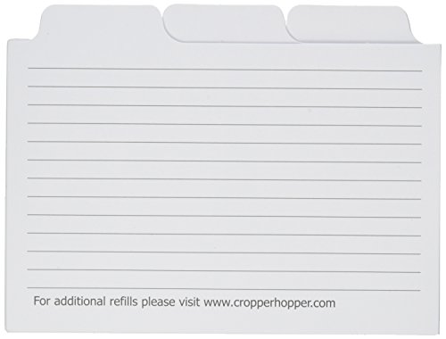 Advantus Cropper Hopper Photo Case Refill Cards 12/Pkg, 4"X6",White