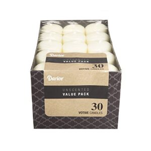 dynamic collections unscented 12 hour votive candles 1.4"x1.8" 30/pkg ivory