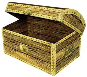 treasure chest box party accessory (1 count) (1/pkg)