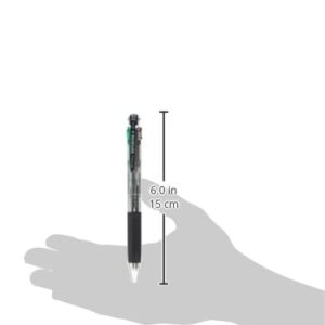 Tombow 4 Colors Ballpoint Pen, Reporter 4, Black, Red, Blue, Green, Transparent Body (BC-FRC20)