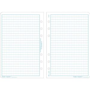 Rite In The Rain Weatherproof Loose Leaf Paper, 4 5/8" x 7", 32# White, Universal Pattern, 100 Sheet Pack (No. 372)