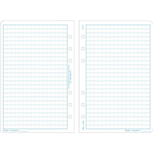 Rite In The Rain Weatherproof Loose Leaf Paper, 4 5/8" x 7", 32# White, Universal Pattern, 100 Sheet Pack (No. 372)