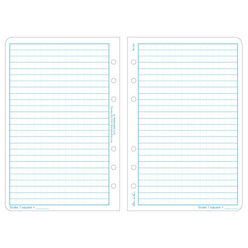 Rite In The Rain Weatherproof Loose Leaf Paper, 4 5/8" x 7", 32# White, Universal Pattern, 100 Sheet Pack (No. 372)