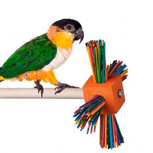 super bird creations sb509 spin-a-roo bird perch toy, small/medium bird size, 8.5" x 6.5" x 6.5"