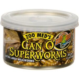 zoo med can o' superworms, 1.2 oz