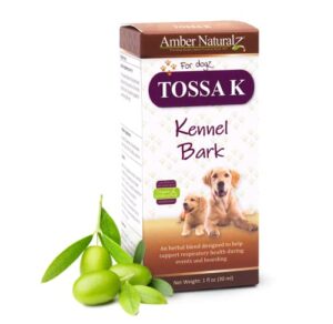 amber naturalz - tossa k - kennel bark - for dogz - 1 ounce